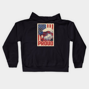 4th Of July Proud To Be An American Kids Hoodie